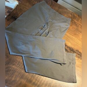 Women's Ribbed Seamless Flare Leggings Bootcut High Waist Yoga Pants